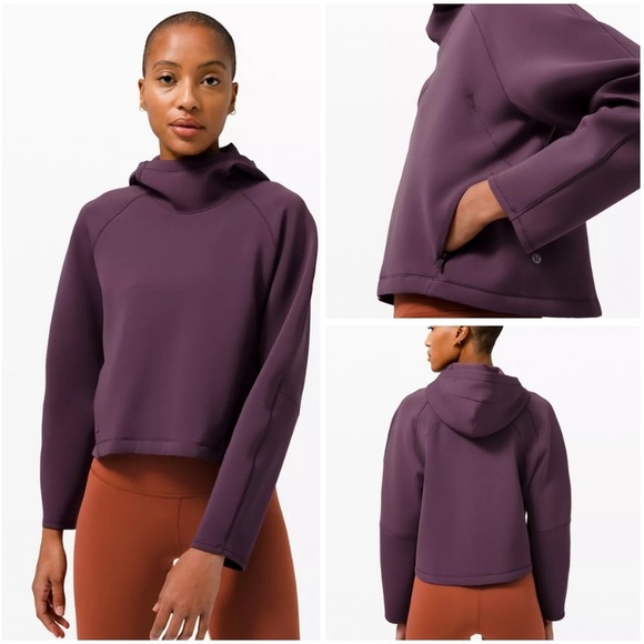 💜LULULEMON AIR WRAP PULLOVER HOODIE/JACKET-GRAPE - Picture 1 of 12